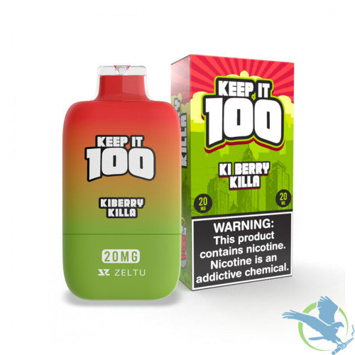 Keep It 100 20ML 20K Puffs Disposable Device With Adjustable Airflow & Digital Screen - Display of 5
