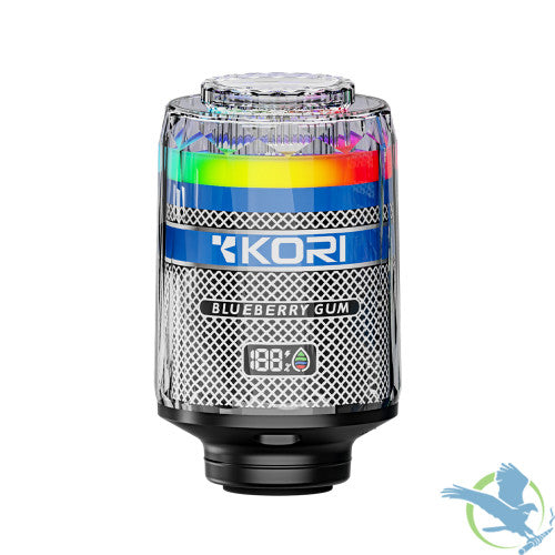 Kori 120K Puffs 60ML Disposable Hookah Vape Head With RGB Light & LED Screen - Display of 4