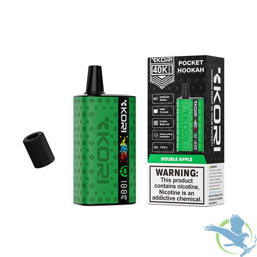 Kori Pocket Hookah 40K Puffs 45ML Disposable Device With Digital Tube Screen - Display of 5