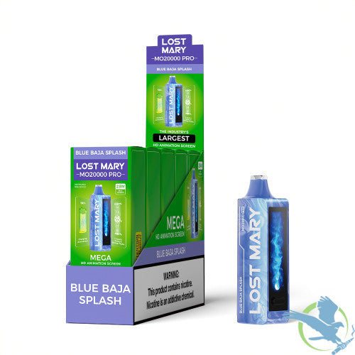 LOST MARY MO20000 Pro 18ML 20K Puffs Disposable Pod Device With Dual Mesh Coil & Mega HD Animation Screen - Display of 5