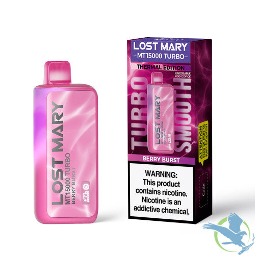 LOST MARY MT15000 Turbo 16ML 15K Puffs Disposable Pod Device With Dual Mesh Coil & Digital Screen - Display of 5