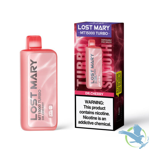 LOST MARY MT15000 Turbo 16ML 15K Puffs Disposable Pod Device With Dual Mesh Coil & Digital Screen - Display of 5