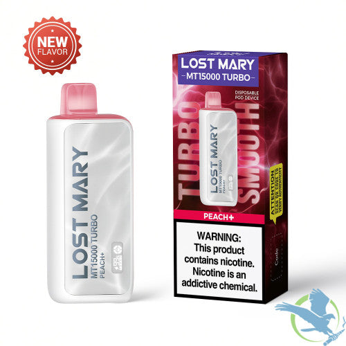 LOST MARY MT15000 Turbo 16ML 15K Puffs Disposable Pod Device With Dual Mesh Coil & Digital Screen - Display of 5