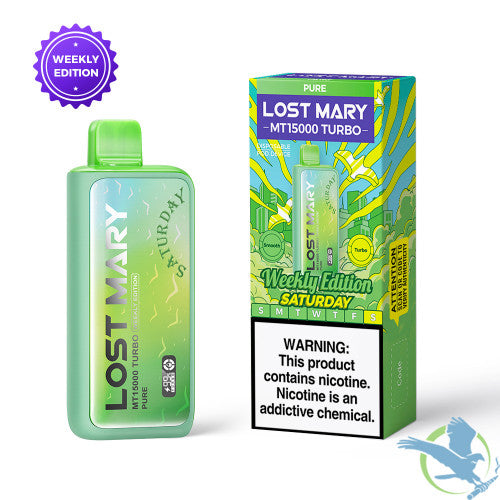 LOST MARY MT15000 Turbo 16ML 15K Puffs Disposable Pod Device With Dual Mesh Coil & Digital Screen - Display of 5