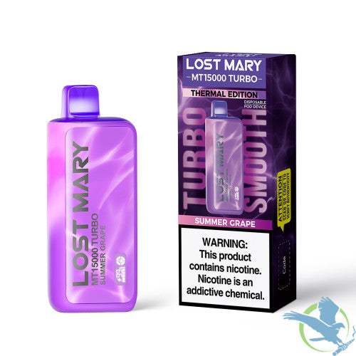 LOST MARY MT15000 Turbo 16ML 15K Puffs Disposable Pod Device With Dual Mesh Coil & Digital Screen - Display of 5