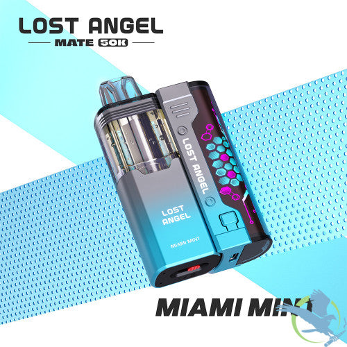 Lost Angel Mate 50K Puffs 20ML 3D Curved Screen Disposable Device & Power Bank Kit - Display of 5
