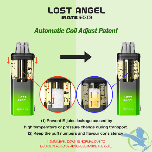 Lost Angel Mate 50K Puffs 20ML Disposable Pod Device - Display of 5
