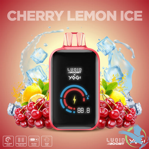 Lucid Boost x Yogi 20K Puffs 18ML Disposable Vape Device With Dual Mesh & Boost Mode - Display of 5