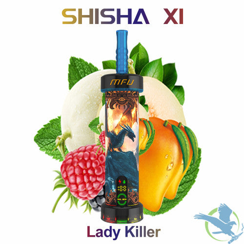 MFU Shisha X1 40K Puffs 40ML Disposable Device With Dual Mode & Color LED Screen - Display of 5