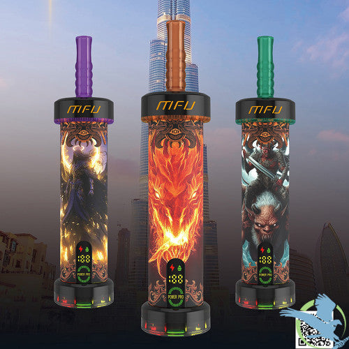 MFU Shisha X1 40K Puffs 40ML Disposable Device With Dual Mode & Color LED Screen - Display of 5