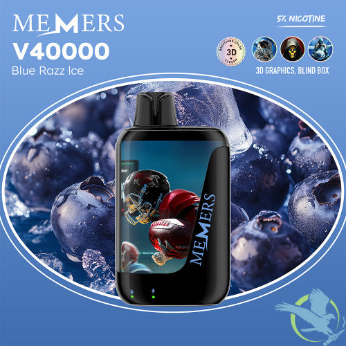 Memers V40000 Puffs 15ML Disposable Device With Color-Switching & 3D Effect Screen - Display of 5