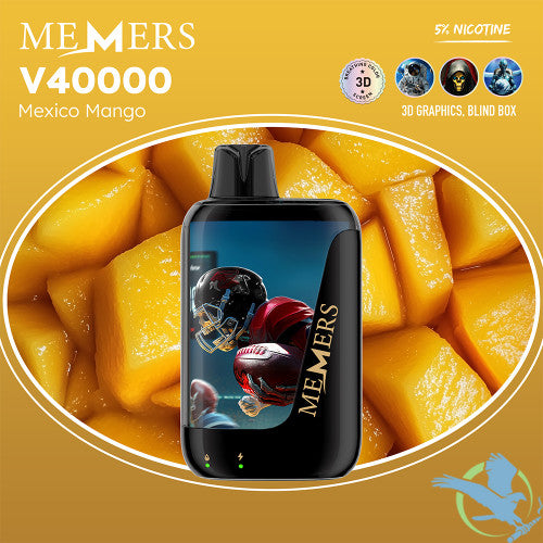 Memers V40000 Puffs 15ML Disposable Device With Color-Switching & 3D Effect Screen - Display of 5