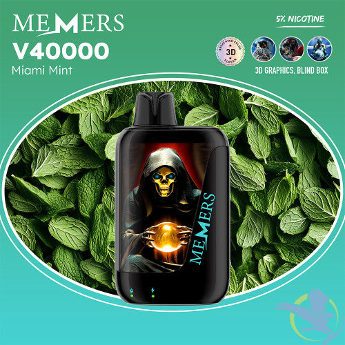 Memers V40000 Puffs 15ML Disposable Device With Color-Switching & 3D Effect Screen - Display of 5
