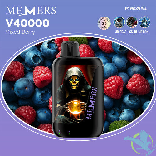 Memers V40000 Puffs 15ML Disposable Device With Color-Switching & 3D Effect Screen - Display of 5
