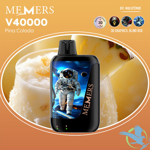 Memers V40000 Puffs 15ML Disposable Device With Color-Switching & 3D Effect Screen - Display of 5