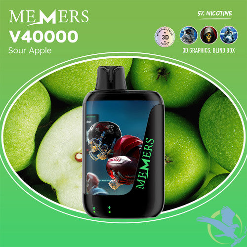 Memers V40000 Puffs 15ML Disposable Device With Color-Switching & 3D Effect Screen - Display of 5