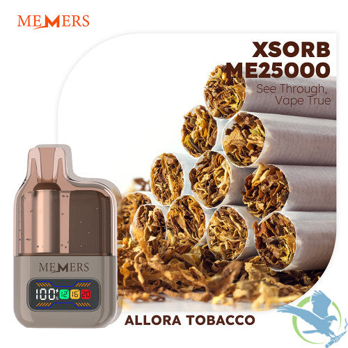 Memers XSORB ME25000 Puffs 20ML Disposable Vape Device With Power Display - Display of 5