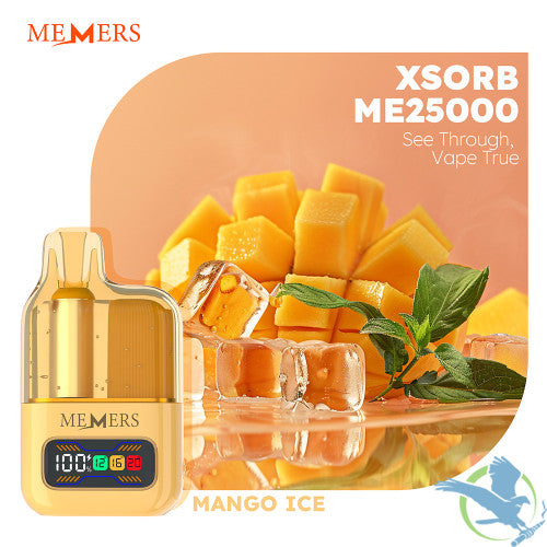 Memers XSORB ME25000 Puffs 20ML Disposable Vape Device With Power Display - Display of 5