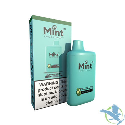 Mint Vapor Company 16ML 6500 Puffs 500mAh Prefilled Nicotine Salt Rechargeable Disposable Vape Device With Mesh Coil - Display of 5