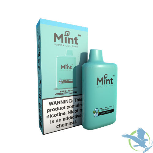 Mint Vapor Company 16ML 6500 Puffs 500mAh Prefilled Nicotine Salt Rechargeable Disposable Vape Device With Mesh Coil - Display of 5