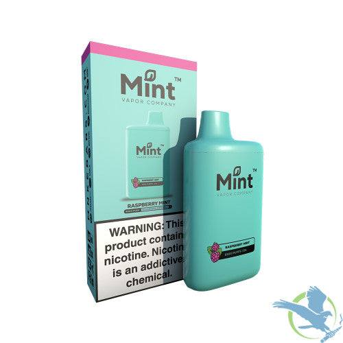 Mint Vapor Company 16ML 6500 Puffs 500mAh Prefilled Nicotine Salt Rechargeable Disposable Vape Device With Mesh Coil - Display of 5