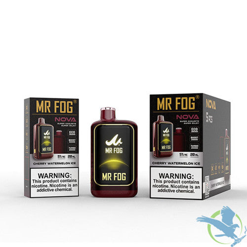 Mr Fog Nova 36K Puffs 20ML Disposable Device With Sleek UI Animation & Large Screen Technology - Display of 5