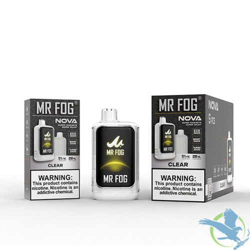 Mr Fog Nova 36K Puffs 20ML Disposable Device With Sleek UI Animation & Large Screen Technology - Display of 5