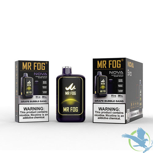 Mr Fog Nova 36K Puffs 20ML Disposable Device With Sleek UI Animation & Large Screen Technology - Display of 5