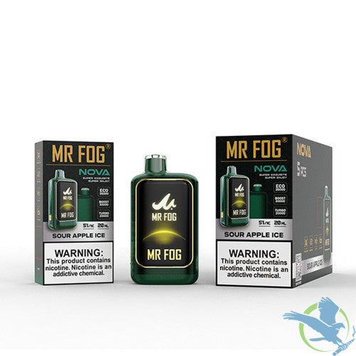 Mr Fog Nova 36K Puffs 20ML Disposable Device With Sleek UI Animation & Large Screen Technology - Display of 5