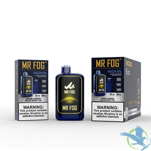 Mr Fog Nova 36K Puffs 20ML Disposable Device With Sleek UI Animation & Large Screen Technology - Display of 5
