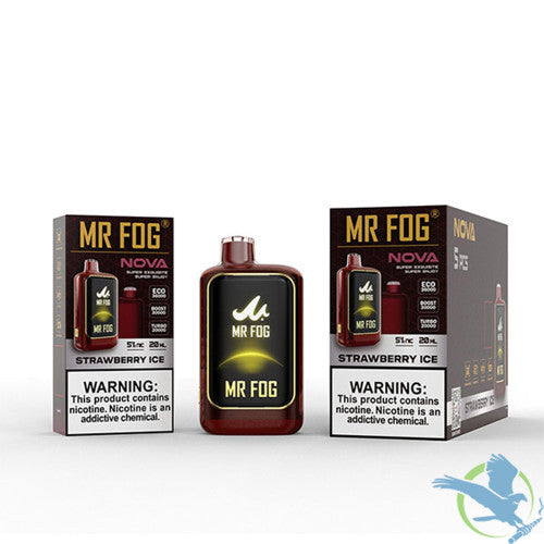 Mr Fog Nova 36K Puffs 20ML Disposable Device With Sleek UI Animation & Large Screen Technology - Display of 5