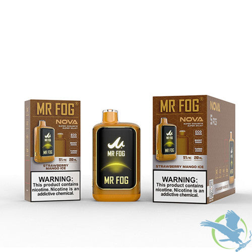 Mr Fog Nova 36K Puffs 20ML Disposable Device With Sleek UI Animation & Large Screen Technology - Display of 5