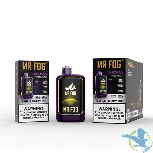 Mr Fog Nova 36K Puffs 20ML Disposable Device With Sleek UI Animation & Large Screen Technology - Display of 5