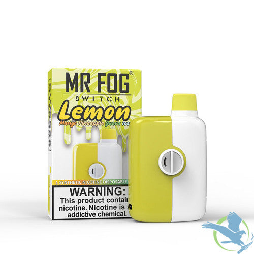 Mr Fog SWITCH SW5500 15ML 5500 Puffs 650mAh Prefilled Synthetic Nicotine Rechargeable Disposable With Mesh Coil Technology - Display of 10