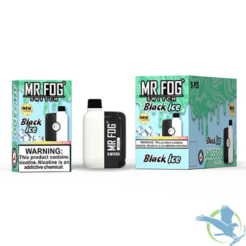 Mr Fog SWITCH SW5500 Puffs 15ML Prefilled Synthetic Nicotine Disposable Device With Mesh Coil Advanced Technology - Display of 5