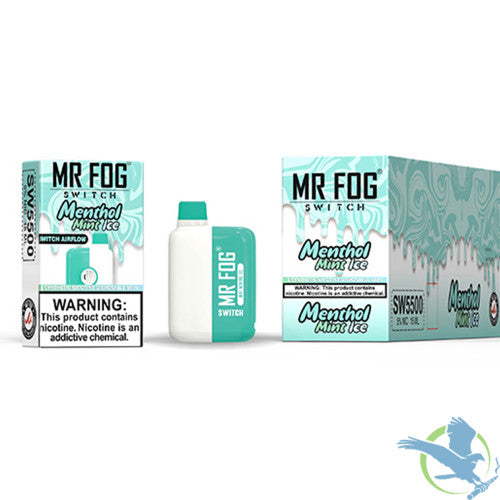 Mr Fog SWITCH SW5500 Puffs 15ML Prefilled Synthetic Nicotine Disposable Device With Mesh Coil Advanced Technology - Display of 5