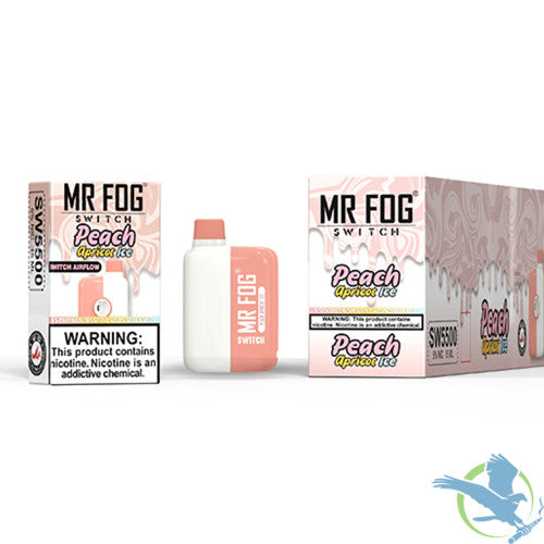 Mr Fog SWITCH SW5500 Puffs 15ML Prefilled Synthetic Nicotine Disposable Device With Mesh Coil Advanced Technology - Display of 5