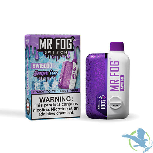 Mr Fog Switch SW15000 17ML 15000 Puffs Disposable Vape With Smart Screen - Display of 5