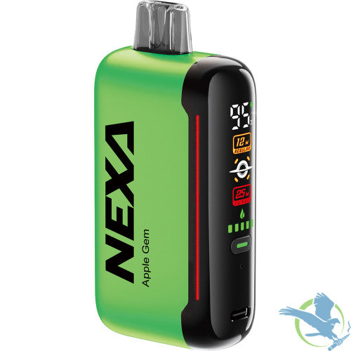 NEXA N20000 20ML 20000 Puffs 800mAh Prefilled Nicotine Salt Rechargeable Disposable Device With Dual Mesh Coil & MEGA Screen - Display of 5