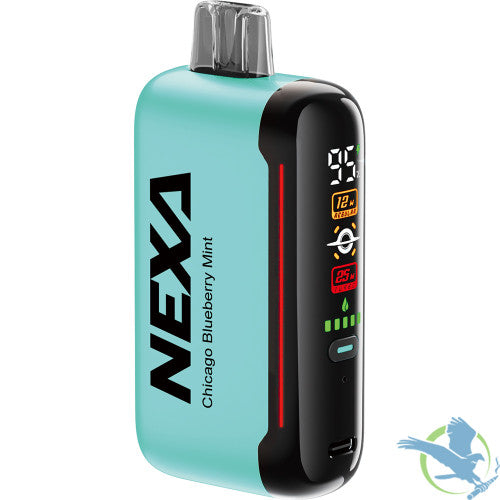 NEXA N20000 20ML 20000 Puffs 800mAh Prefilled Nicotine Salt Rechargeable Disposable Device With Dual Mesh Coil & MEGA Screen - Display of 5