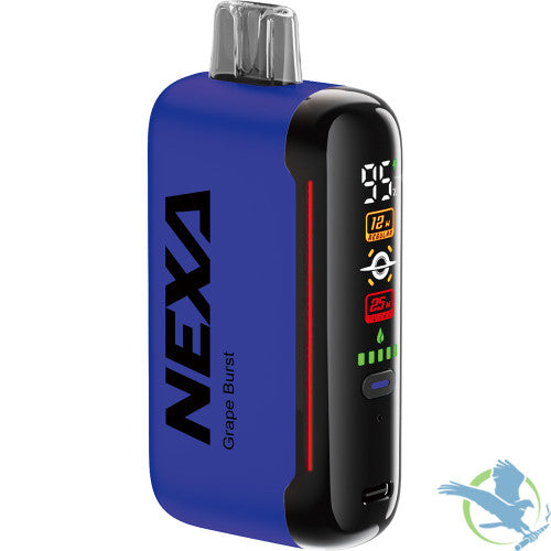 NEXA N20000 20ML 20000 Puffs 800mAh Prefilled Nicotine Salt Rechargeable Disposable Device With Dual Mesh Coil & MEGA Screen - Display of 5