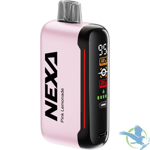 NEXA N20000 20ML 20000 Puffs 800mAh Prefilled Nicotine Salt Rechargeable Disposable Device With Dual Mesh Coil & MEGA Screen - Display of 5