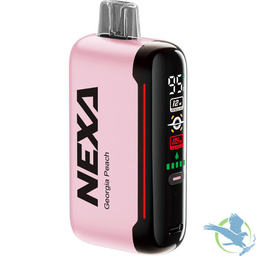 NEXA N20000 20ML 20000 Puffs 800mAh Prefilled Nicotine Salt Rechargeable Disposable Device With Dual Mesh Coil & MEGA Screen - Display of 5