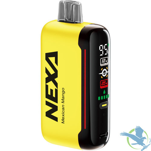 NEXA N20000 20ML 20000 Puffs 800mAh Prefilled Nicotine Salt Rechargeable Disposable Device With Dual Mesh Coil & MEGA Screen - Display of 5