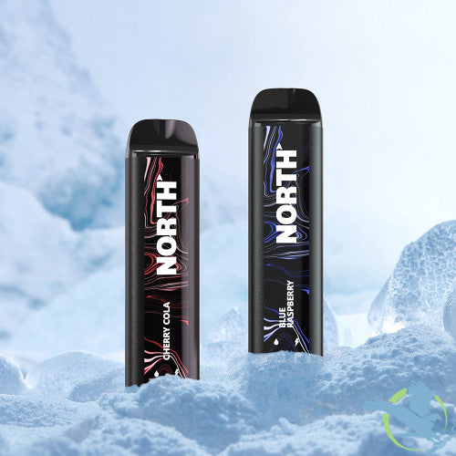 North 10ML 5000 Puffs 550mAh 3% Prefilled Nicotine Salt Rechargeable Disposable Vape Device With Mesh Coil & E-liquid & Battery Indicator - Display of 10