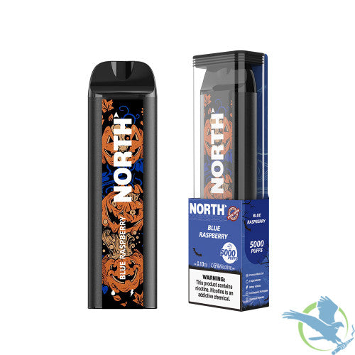 North 10ML SPOOKY EDITION 5000 Puffs 550mAh Prefilled Nicotine Salt Rechargeable Disposable Vape Device With Mesh Coil & E-liquid & Battery Indicator - Display of 10