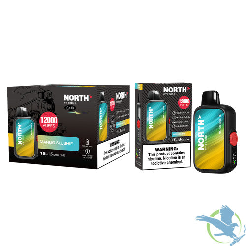 North FT12000 15ML 12000 Puffs 650mAh Prefilled Nicotine Salt Rechargeable Crown Airflow Dial Disposable Vape Device With Dual Plaid Mesh Coil & Immersive Screen - Display of 10