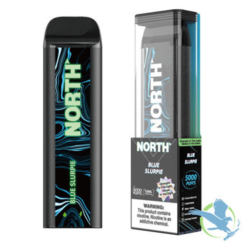 North 10ML 5000 Puffs 550mAh Prefilled Nicotine Salt Rechargeable Disposable Vape Device With Mesh Coil & E-liquid & Battery Indicator - Display of 10