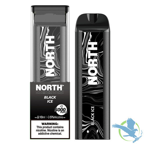 North 10ML 5000 Puffs 550mAh Prefilled Nicotine Salt Rechargeable Disposable Vape Device With Mesh Coil & E-liquid & Battery Indicator - Display of 10