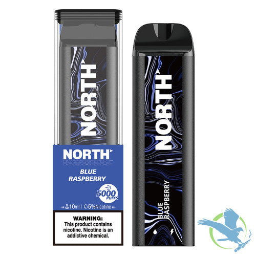North 10ML 5000 Puffs 550mAh Prefilled Nicotine Salt Rechargeable Disposable Vape Device With Mesh Coil & E-liquid & Battery Indicator - Display of 10
